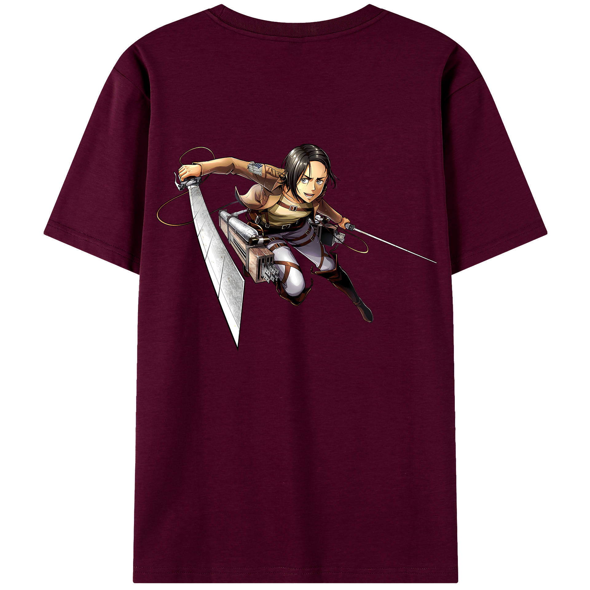 （画像用） 進撃の巨人 Attack on Titan レディース半袖Tシャツ(バックプリント)